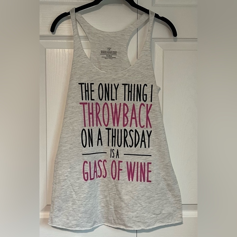 Women's Racerback Throwback Thursday Wine Tank Top